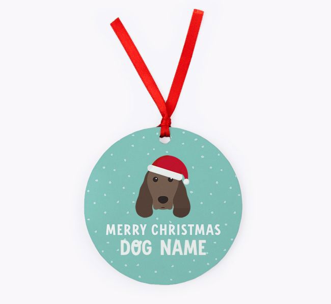 Merry Christmas: Personalised {breedFullName} Christmas Decoration